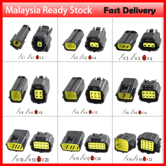 1 set1/2/3/4/6/8/10/12/16 Pin Denso 1.8mm Waterproof Wire Connector Electrical Plug Car Auto Sealed Truck Harness Socket