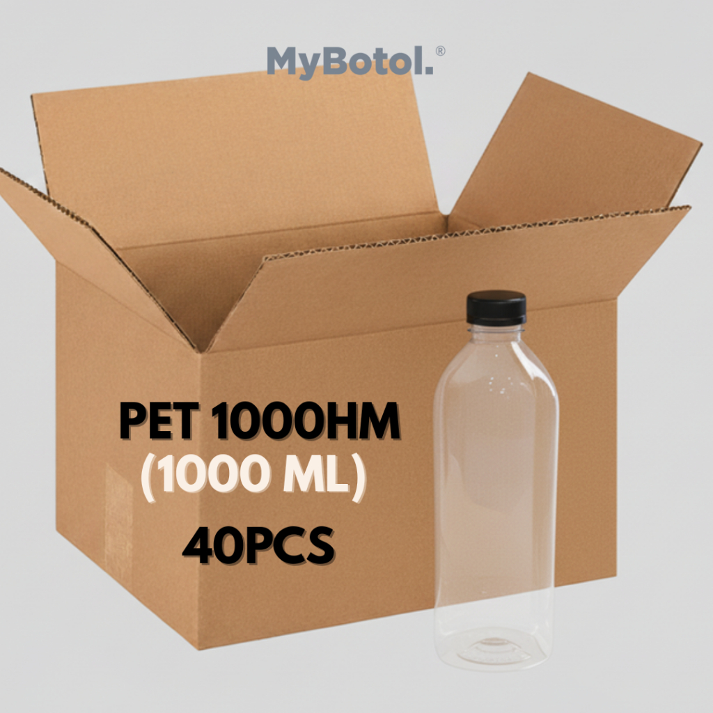 [mybotol] 1Liter / 1000ML | 40PCS Per Bundle | BOTOL PLASTIK | BOTOL ...