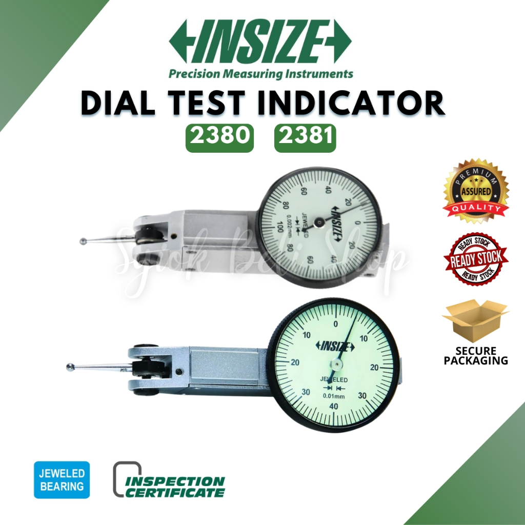 INSIZE Dial Test Indicator 2380-02 / 2380-08 / 2381-02 / 2381-08 ...