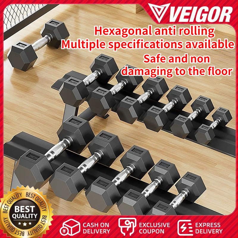 Hexagon Dumbbell Sport Gym Fitness Exercise Weight Training Equipment ...