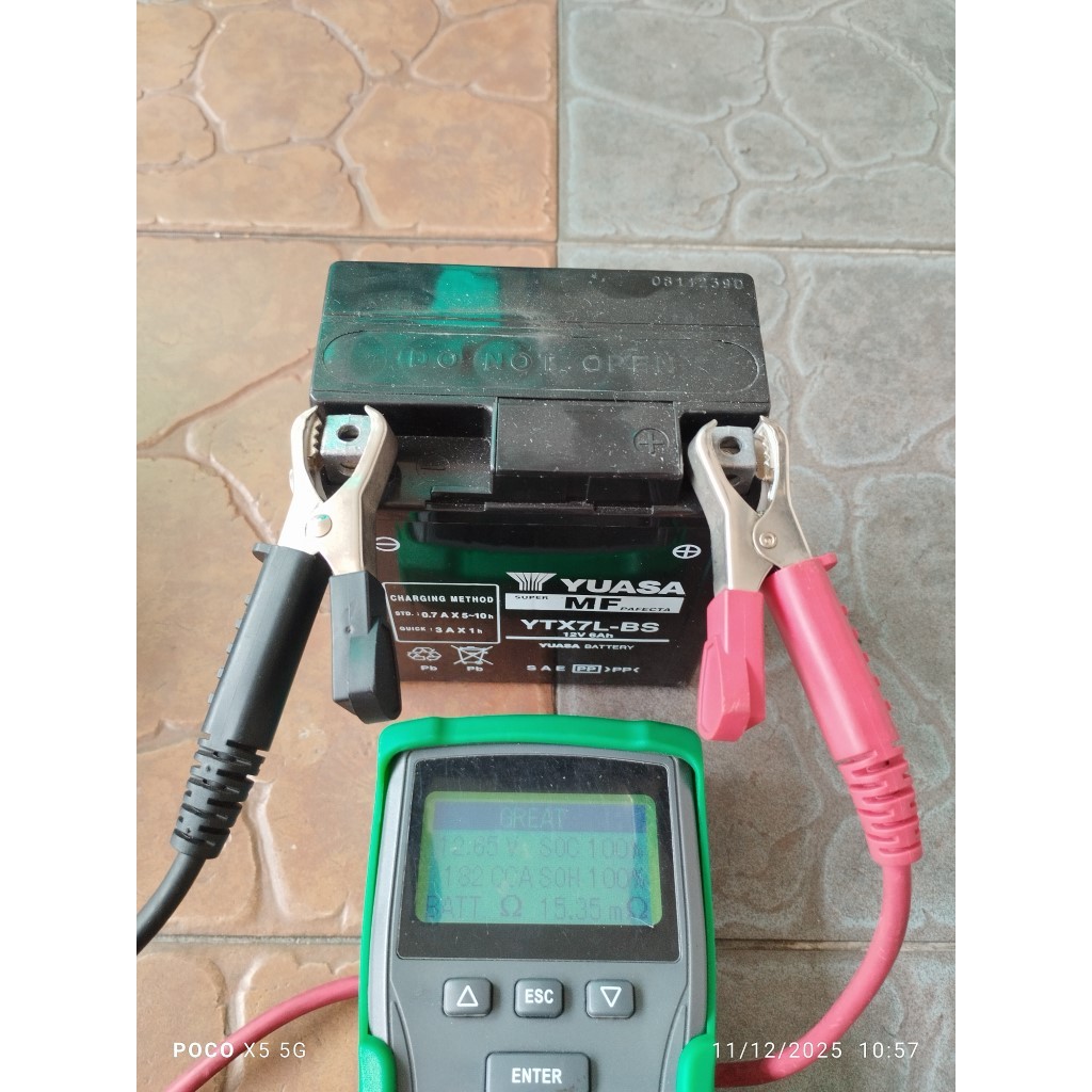 (USED) YUASA YTX7L-BS (MF) - Motorcycle Battery - R25 BENELLI RFS150 ...