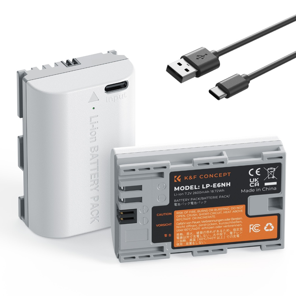 Replacement LP-E6NH Type Camera Battery - High Capacity Li-Ion For Canon EOS DSLR