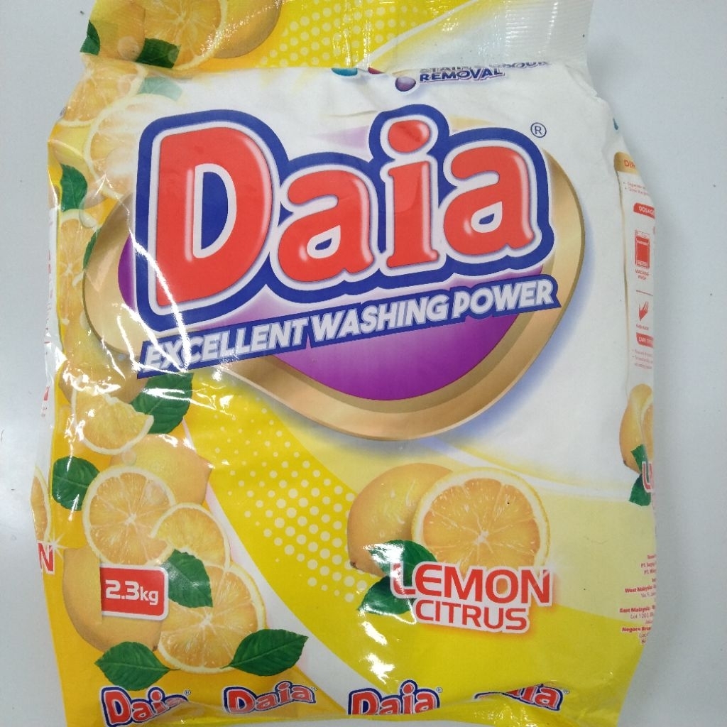 DAIA DETERGENT POWDER LEMON CITRUS 2.3KG | Shopee Malaysia