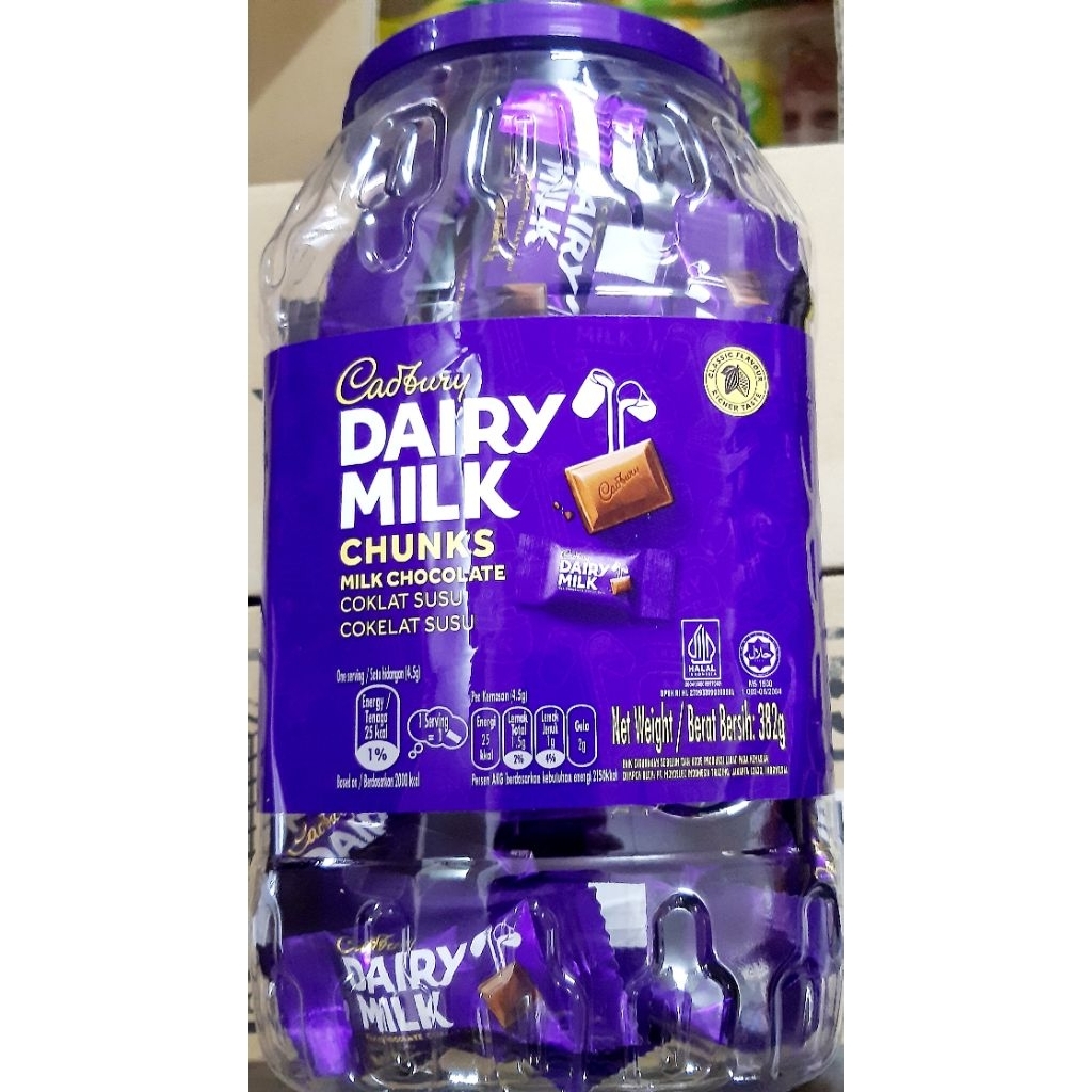 90s CADBURY DAIRY MILK CHOCOLATE JAR (382g ) | Shopee Malaysia