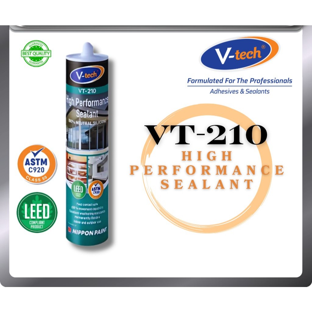 V-Tech VT-210 Silicone High Performance Sealant 300ml | Shopee Malaysia