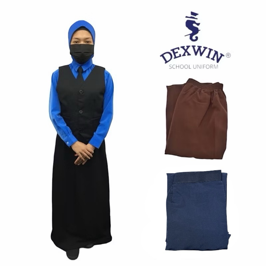 Dexwin 12286 School Uniform Kain Kurung Susun Belakang Kain Koshibo ...