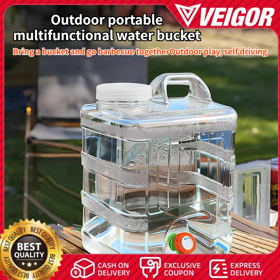 Outdoor Water Bucket Portable Water Bucket Camping Driving Water Tank ...