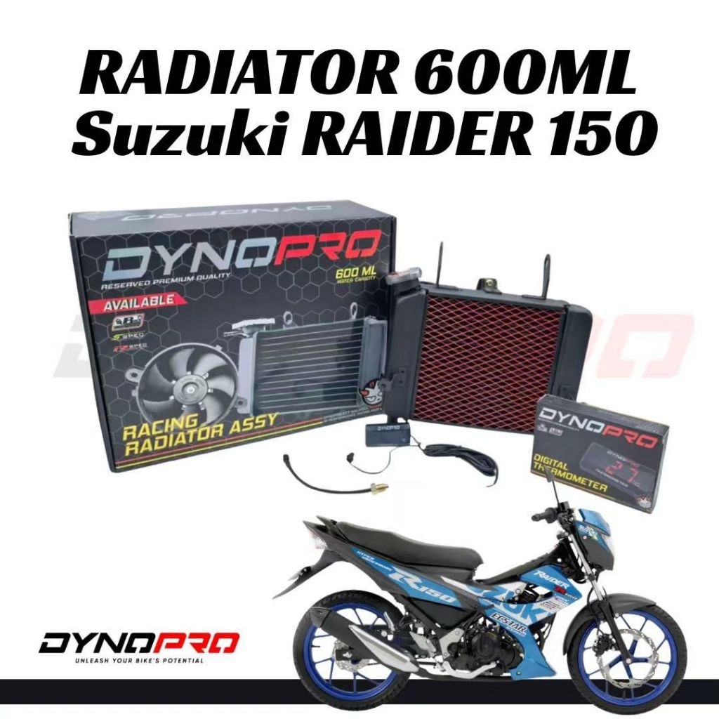 🔥VALUE BUY🔥 DYNOPRO SUZUKI Raider-Fi Racing Radiator 600ML Big Fan ...