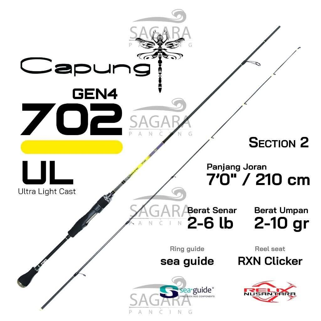 CAPUNG GEN 4 RELIX NUSANTARA DRAGON FLY Spinning Light / Ultralight ...