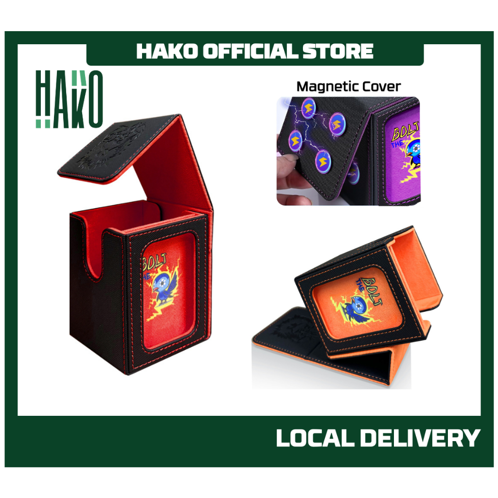 DECK BOX WITH COMMANDER WINDOW STORAGE BOX HOLDS 100+ DOUBLE SLEEVED CARDS  FOR MAGIC/TCG/CCG KAD DECK CASE | Shopee Malaysia