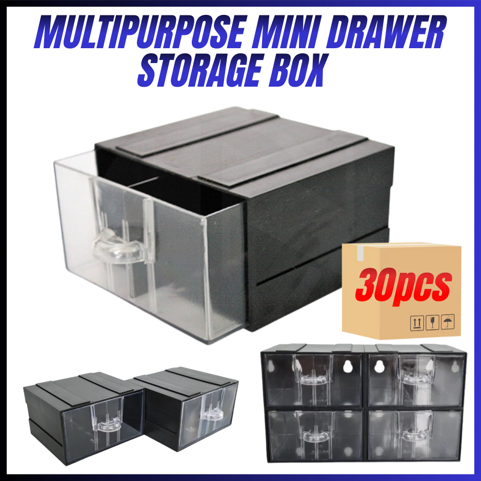 (30pcs/ctn) Stackable Multipurpose Mini Drawer Storage Box Portable ...
