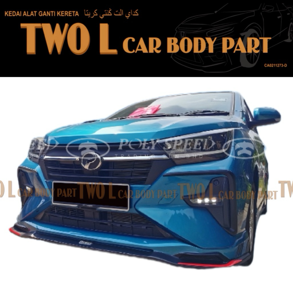 perodua axia 2023 filewar body kit pu material front skirt side skirt ...