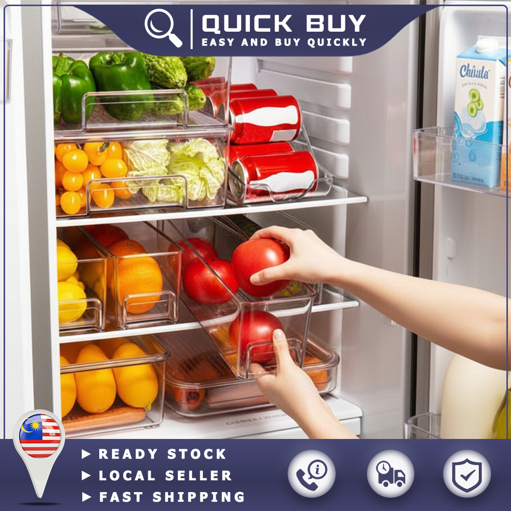 BPA FREE Fridge Storage Organizer Refrigerator Container Storage Box ...
