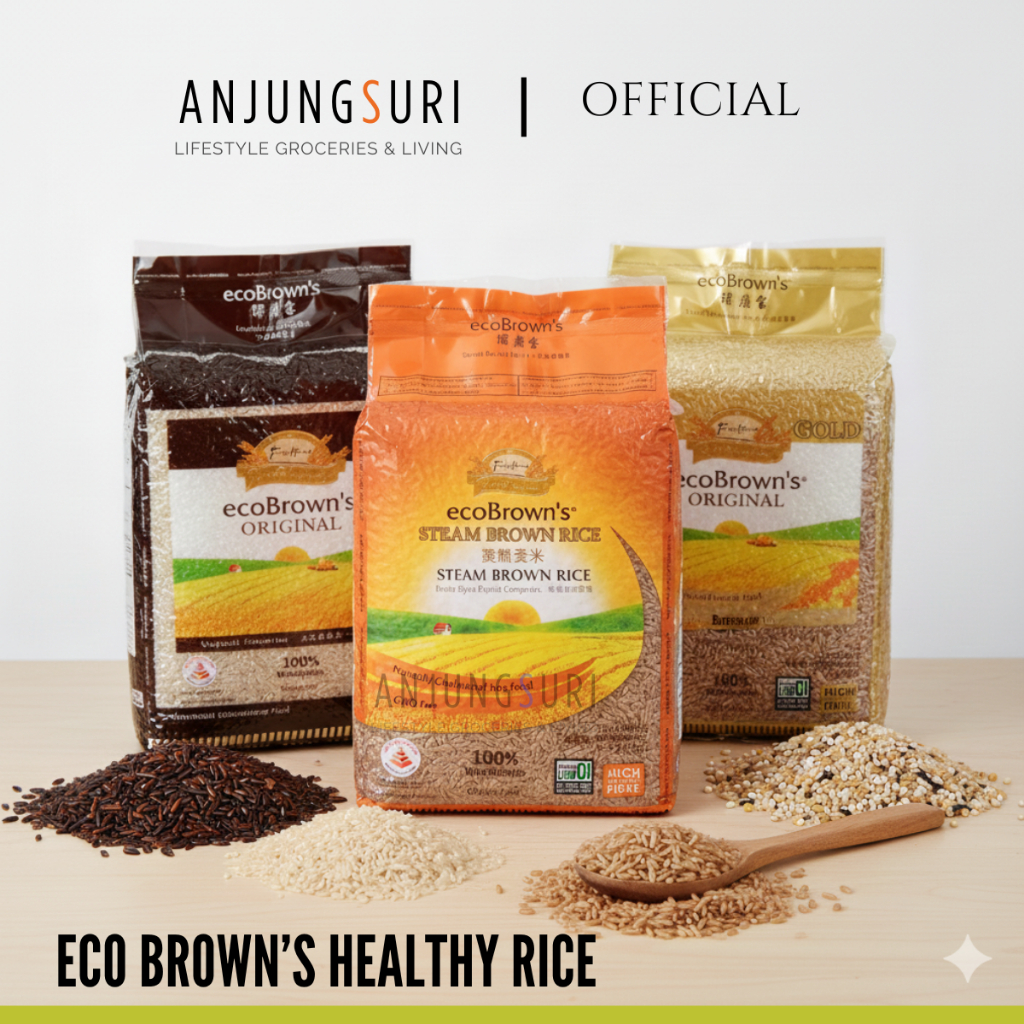 Eco Brown Rice Original Steam Multigrain Vacuum Pack Gluten Free Zero ...