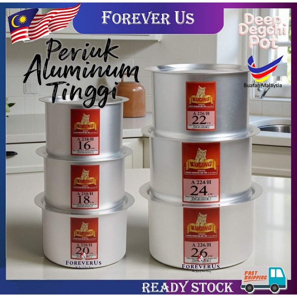 Periuk Cap Kucing Tinggi / Periuk Degchi Pot /Thick Degchi Pot /Periuk ...