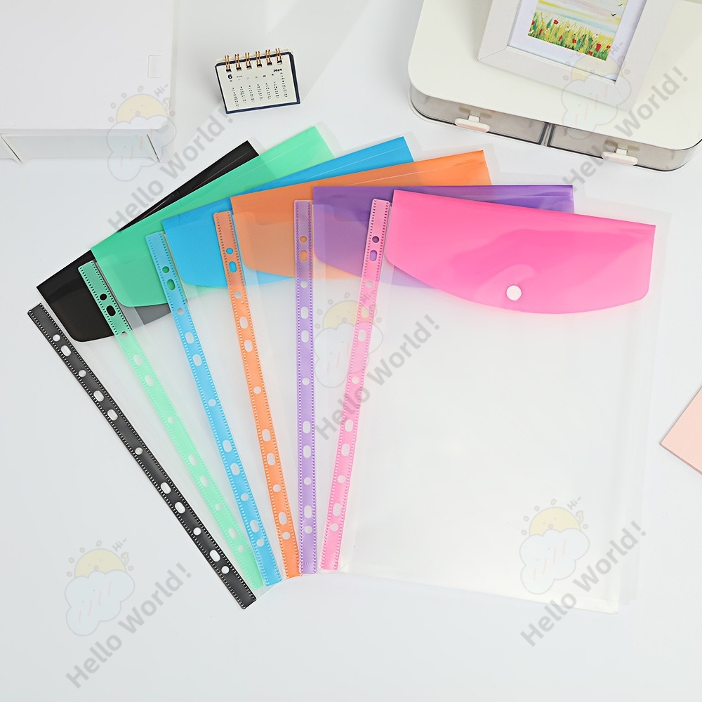 A4 11 Holes Button Folder Sheet Protector String Folder Fit 2D 3D File ...