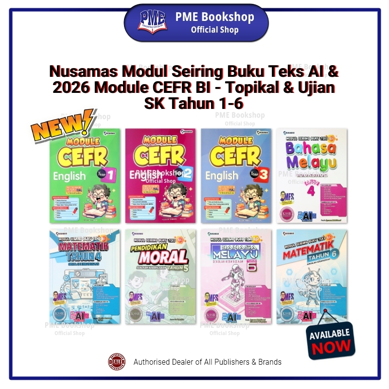 【PME Bookshop】 (2026) Nusamas Modul Seiring Buku Teks & Module CEFR ...