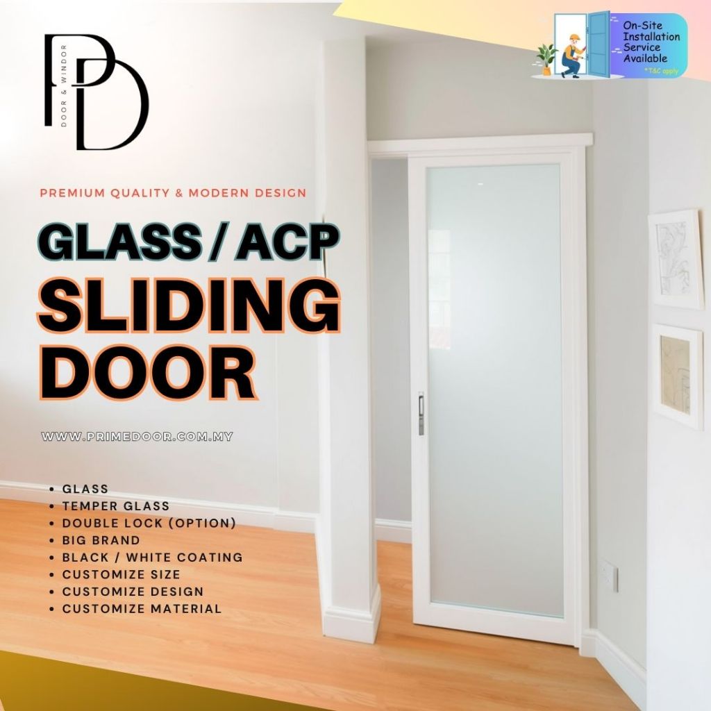 Vitally Aluminium Suspended Sliding Door 310A Pintu sliding ACP Glass ...