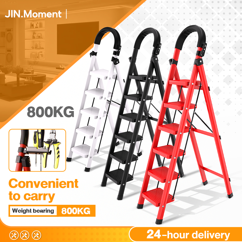Tangga Lipat Heavy Duty 5/6/7/8 Step Antislip Pedal Folding Ladder ...