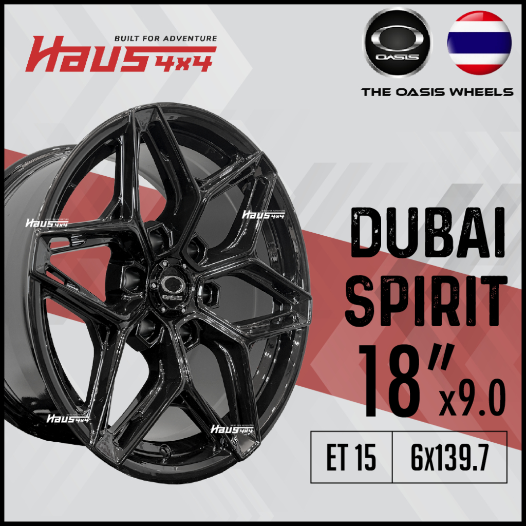 [1 PCS] Oasis Wheel 18 Inch Dubai Spirit Ranger Triton Hilux Dmax 4x4 ...
