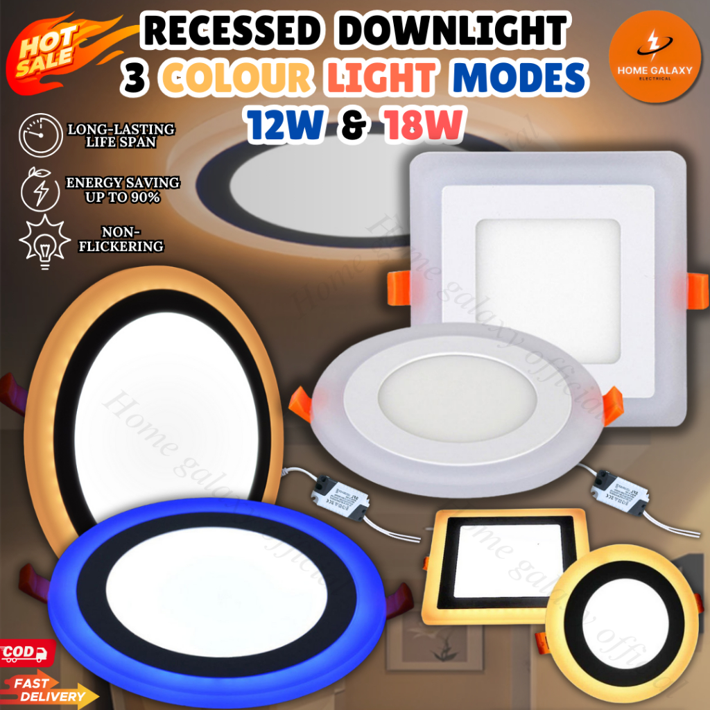 Lampu 3 Modes Downlight LED Downlight 3 modes 4