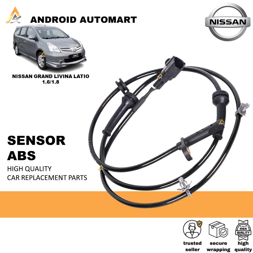 ORIGINAL NISSAN GRAND LIVINA LATIO 1.6/1.8 Front Rear Brake ABS Sensor ...