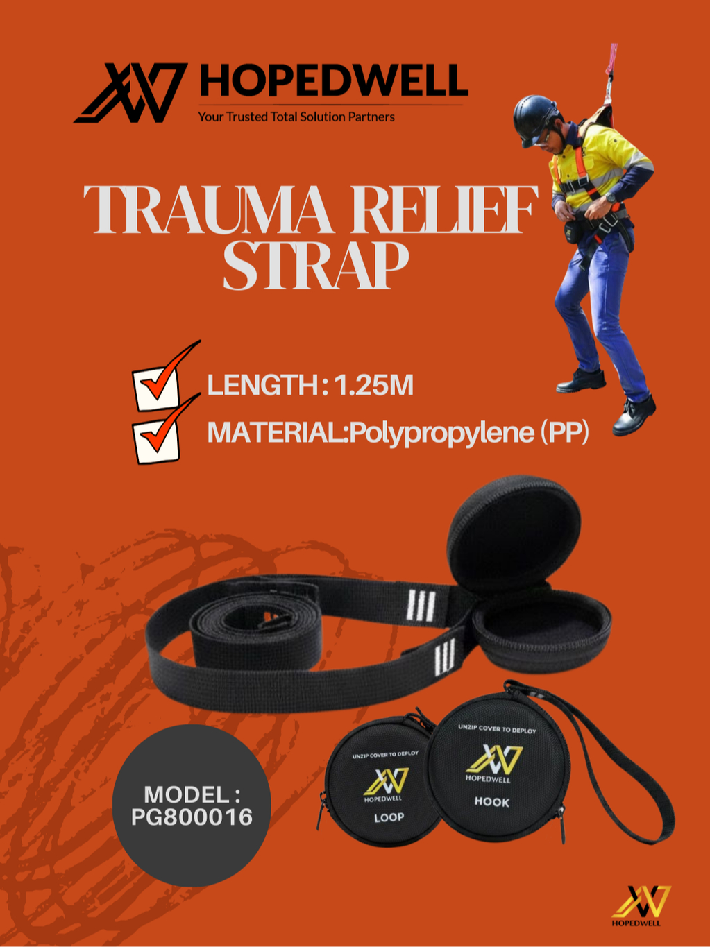 Suspension Trauma Relief Safety Strap PG800016 HOPEDWELL | Shopee Malaysia