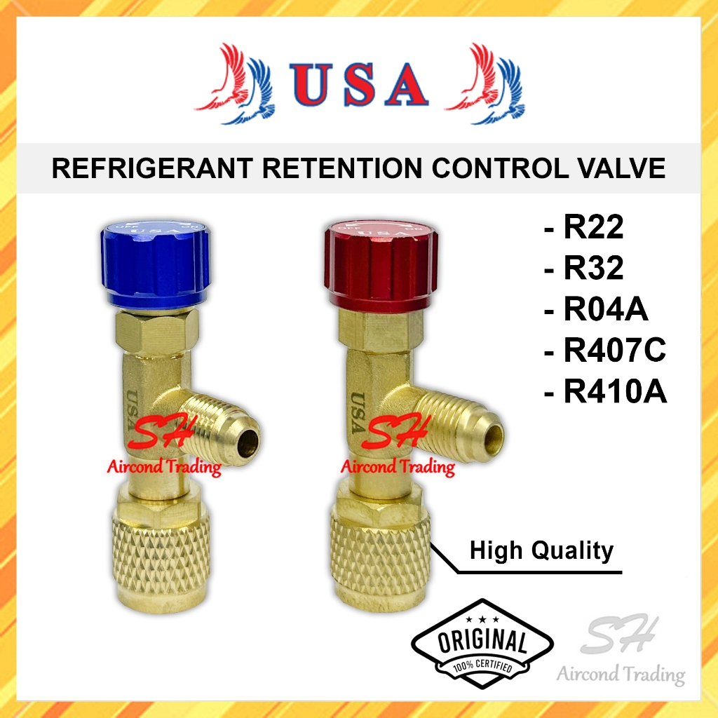 USA Refrigerant Retention Control Valve / Charging Control Valve R32 ...