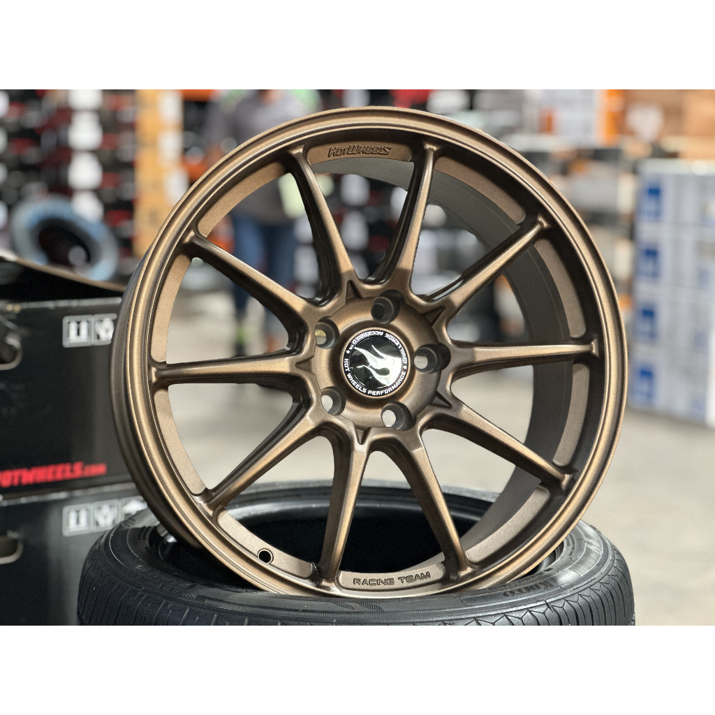 NEW 18X8.5J Hotwheels HW03 Rim (set of 4) Bronze 5X114.3 for Civic CX30 ...