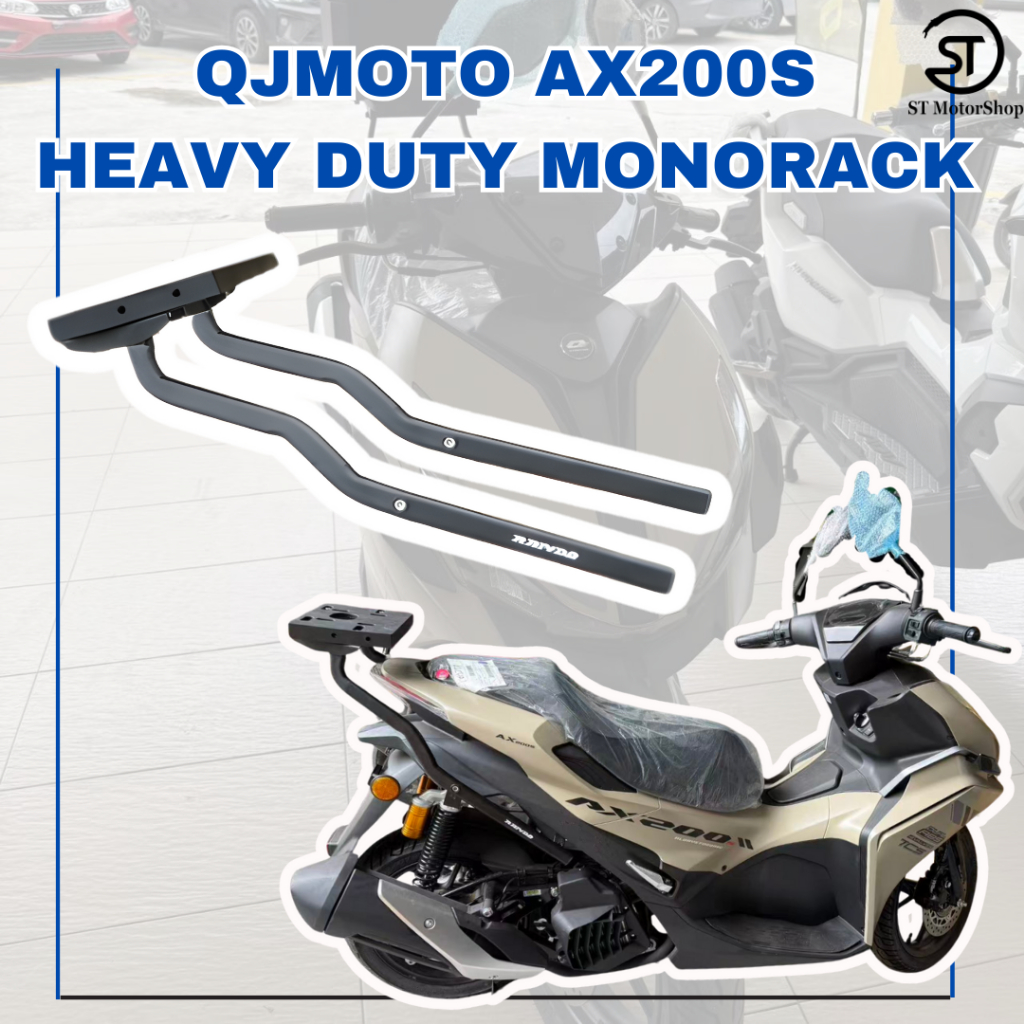 RAPIDO Heavy Duty Mono Rack J AX200s Monorack QJMOTOR AX200S Rear Rack ...