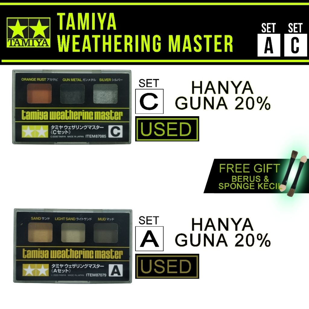 (Used) TAMIYA Weathering Master Set A & C | Shopee Malaysia