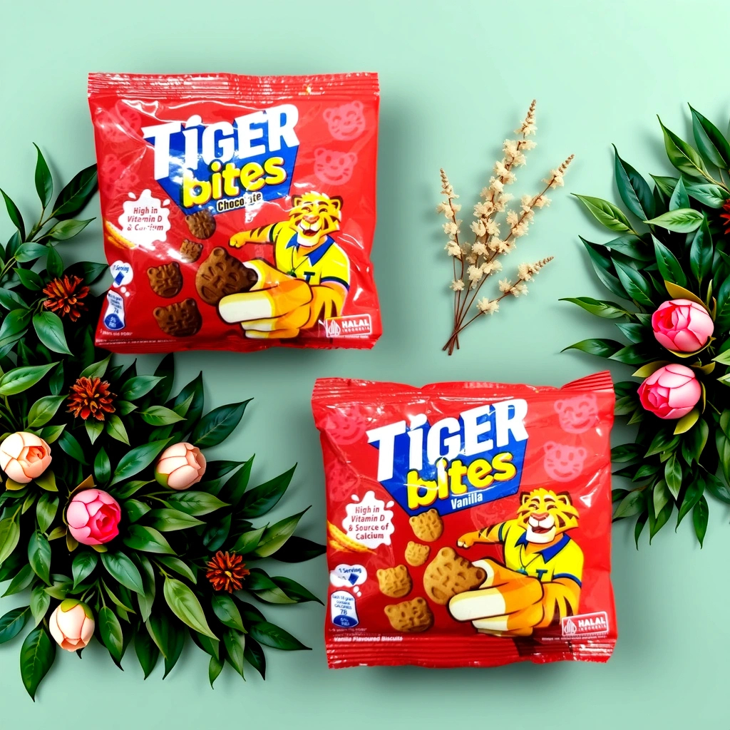 🐯 Tiger Bites Chocolate Biscuit – Crunchy Mini Snack High in Vitamin D ...