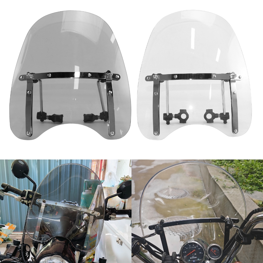 Universal Motorcycle Windshield Windscreen 22‑25mm Handlebar Mounting ...