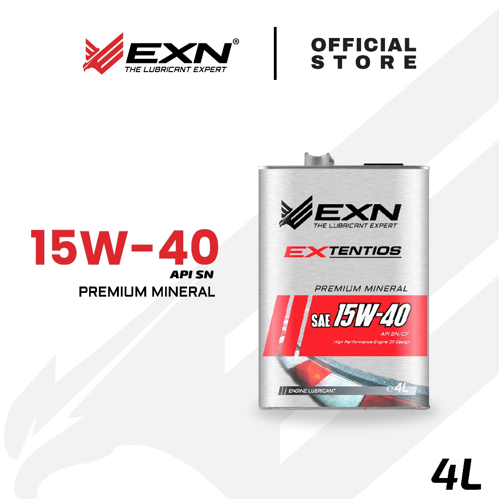 EXN Lube Extentios 15W-40 Premium Mineral Engine Oil API SN - SIRIM ...