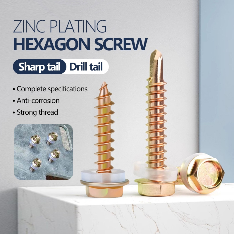 Galvanized hexagonal dovetail screw Self Drilling Screw Hexagon Head ...