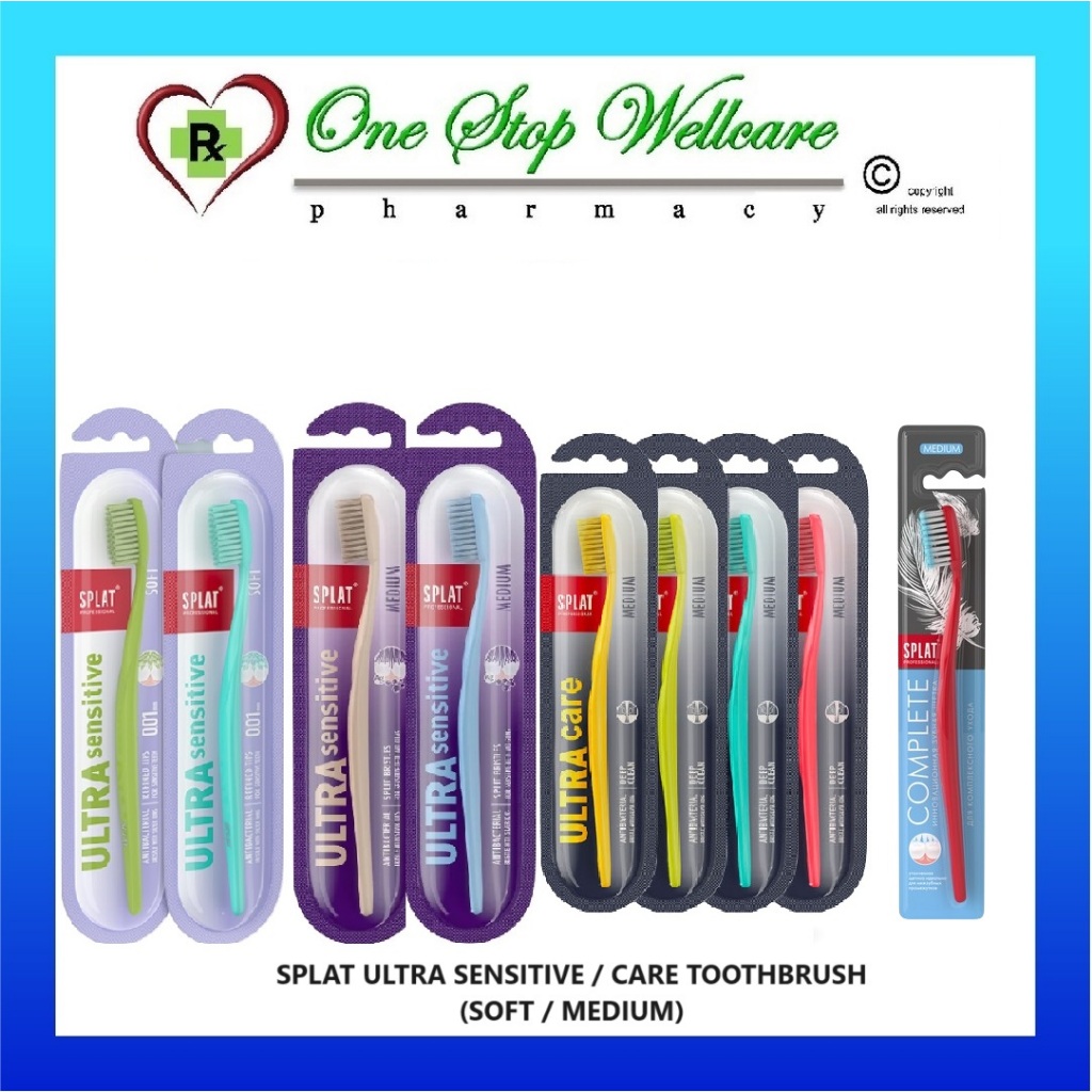 SPLAT ULTRA SENSITIVE TOOTHBRUSH (SOFT / MEDIUM) / ULTRA CARE (MEDIUM ...