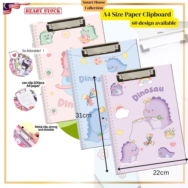 A4 Clipboard Cute Cartoon Paper Clipboard A4 Paper Clip Organizer ...