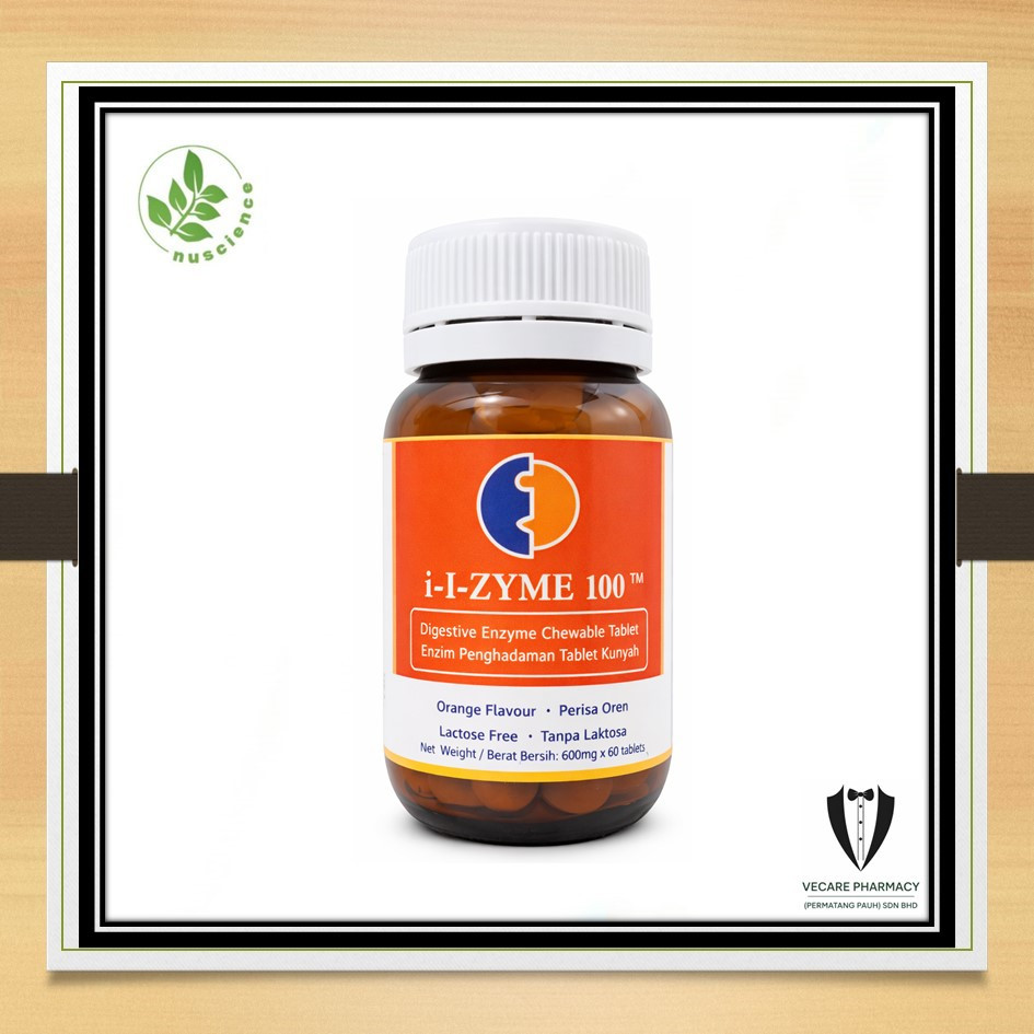 [EXP: 07.2027] I-1-ZYME 100 DIGESTIVE ENZYME CHEWABLE TABLET (ORANGE ...