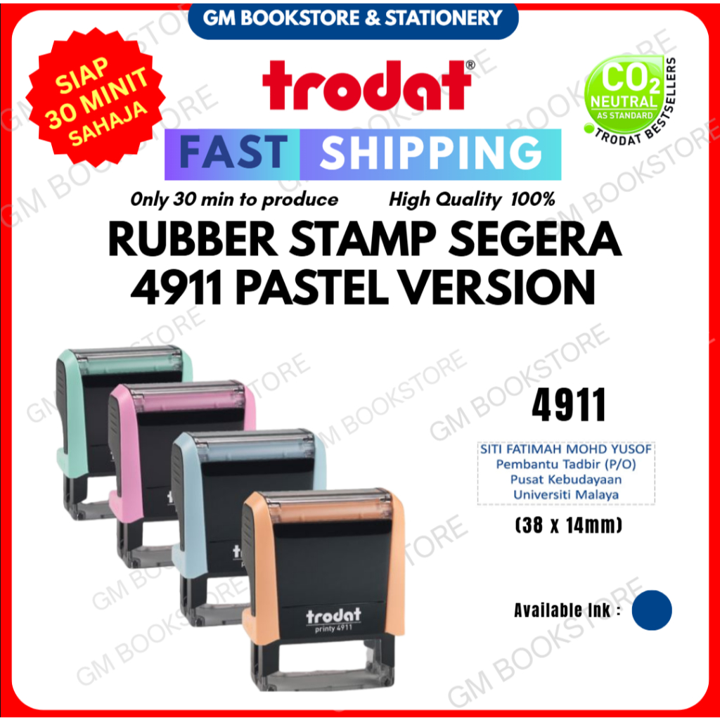 RUBBER STAMP / COP NAMA / COP JAWATAN / SELF INK RUBBER STAMP/ COMPANY ...