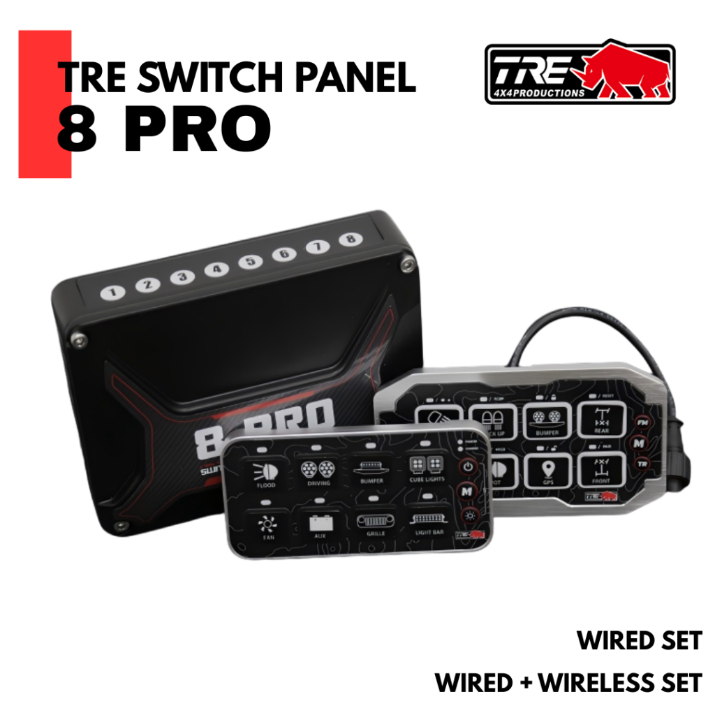 TRE 8 Switch Gang Switch Panel 12V ON OFF Panel Circuit Control Box ...