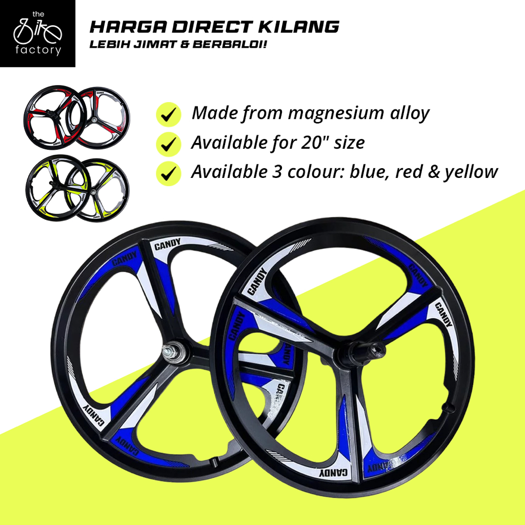 Ready Stock 20-Inch Bike Magnesium Alloy Sport Rims for High ...