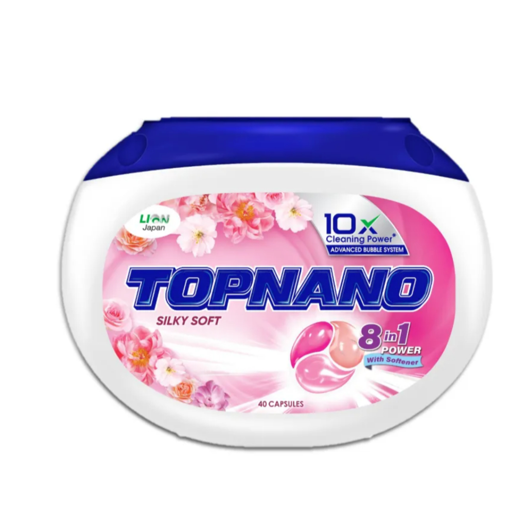 TOPNANO Capsule Detergent Silky Soft 40pcs (Box) | Shopee Malaysia
