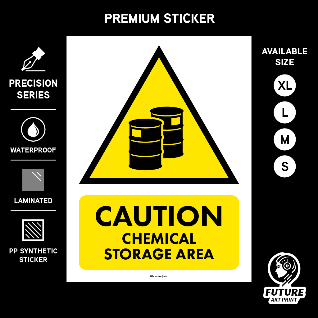 Caution Chemical Storage Area. Awas Kawasan Simpanan Bahan Kimia ...