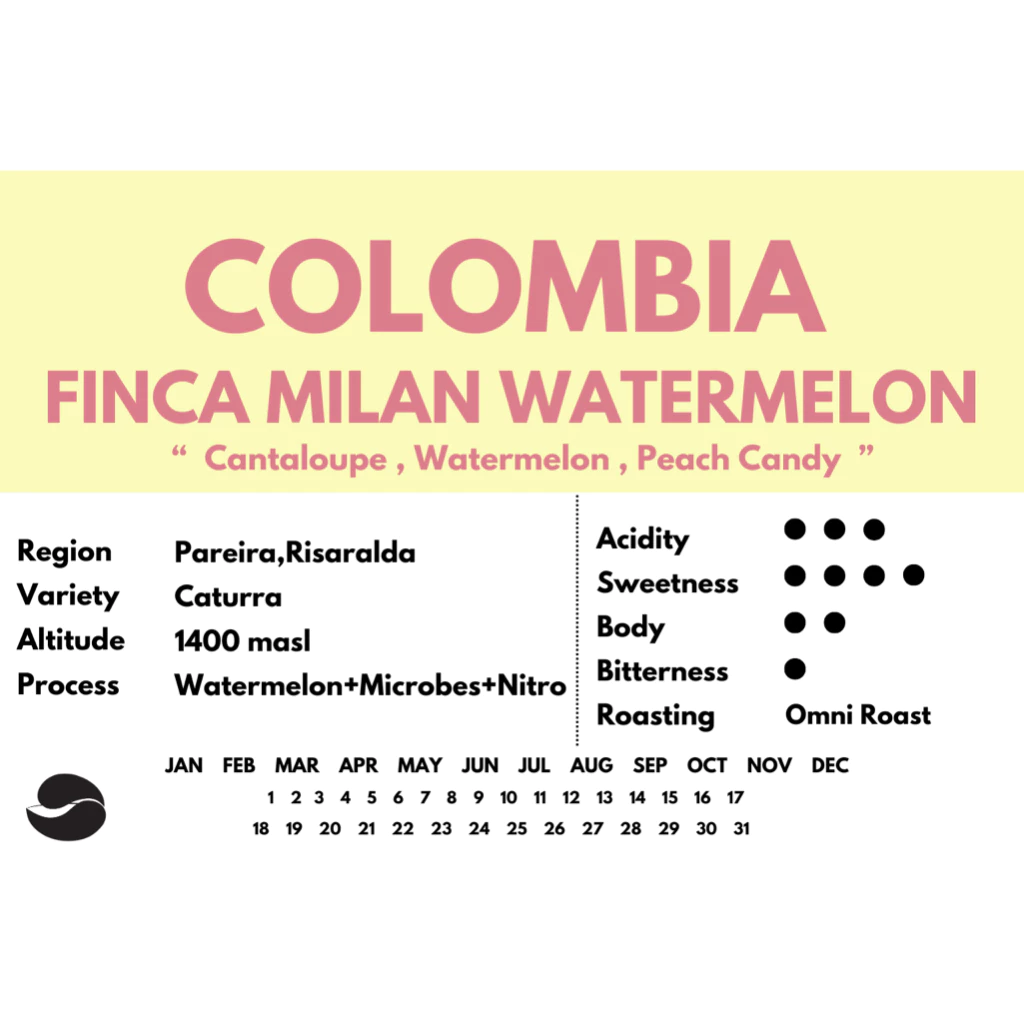 Omni Coffee Roasters Colombia Finca Milan Watermelon – specialty coffee beans Malaysia