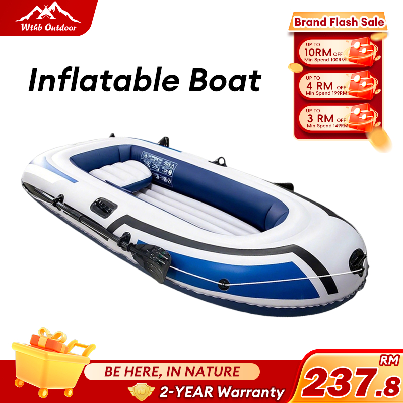 WTHB Water Sport Boat Rowing Boat Fishing Ship with Paddles Pump Flood ...