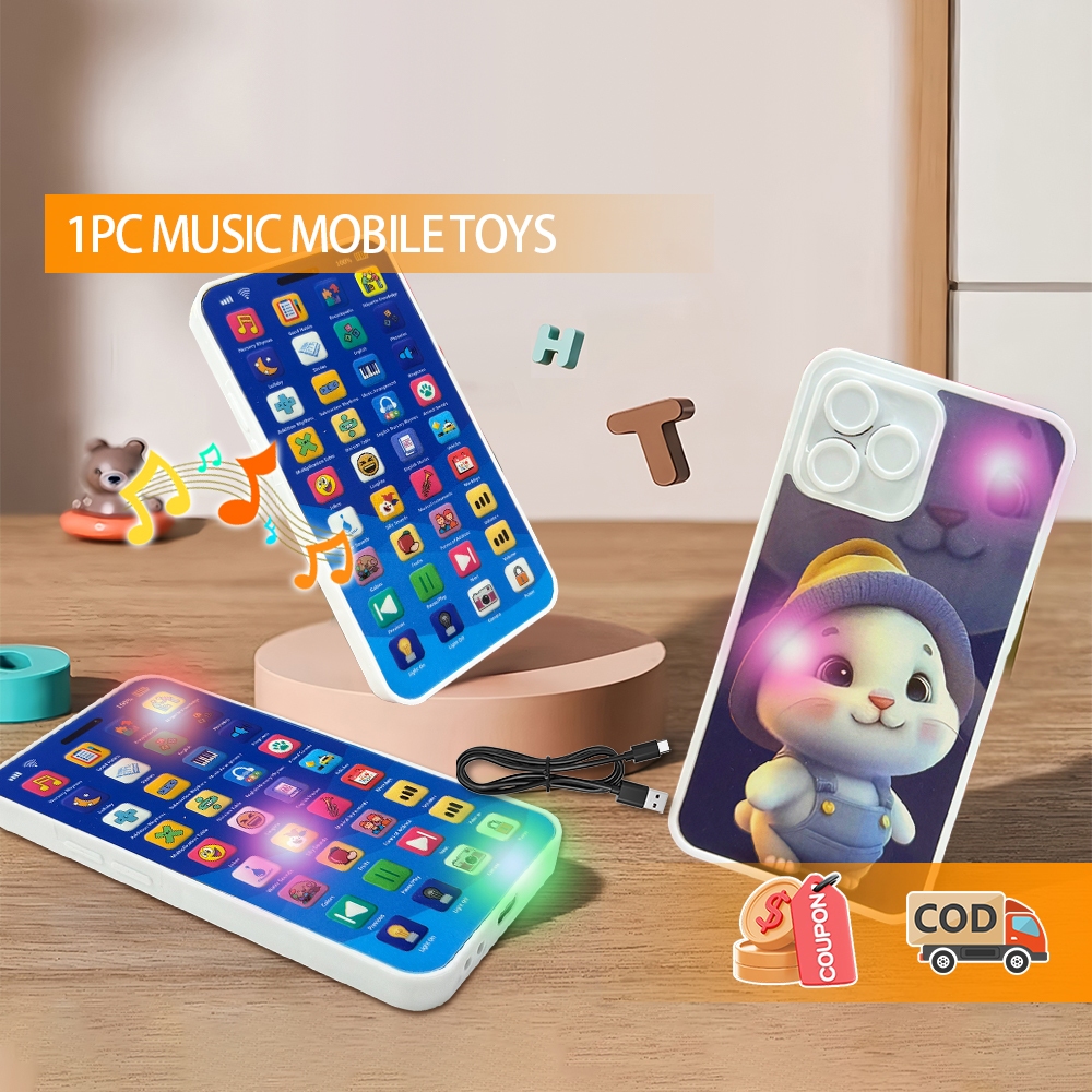 BN Melayu Telefon Mainan Baby Kids Telephone Toys Learning Mobile Phone ...