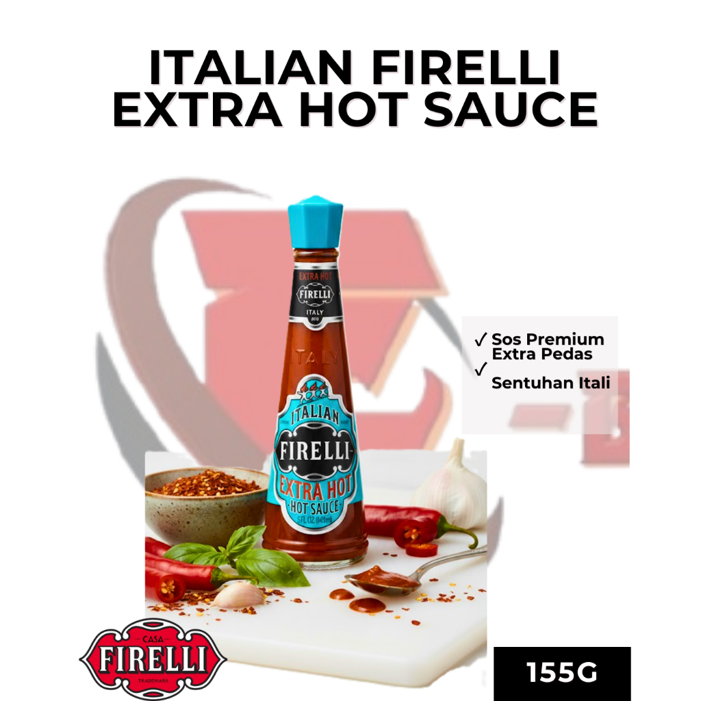 ITALIAN FIRELLI EXTRA HOT SAUCE 155G | Shopee Malaysia