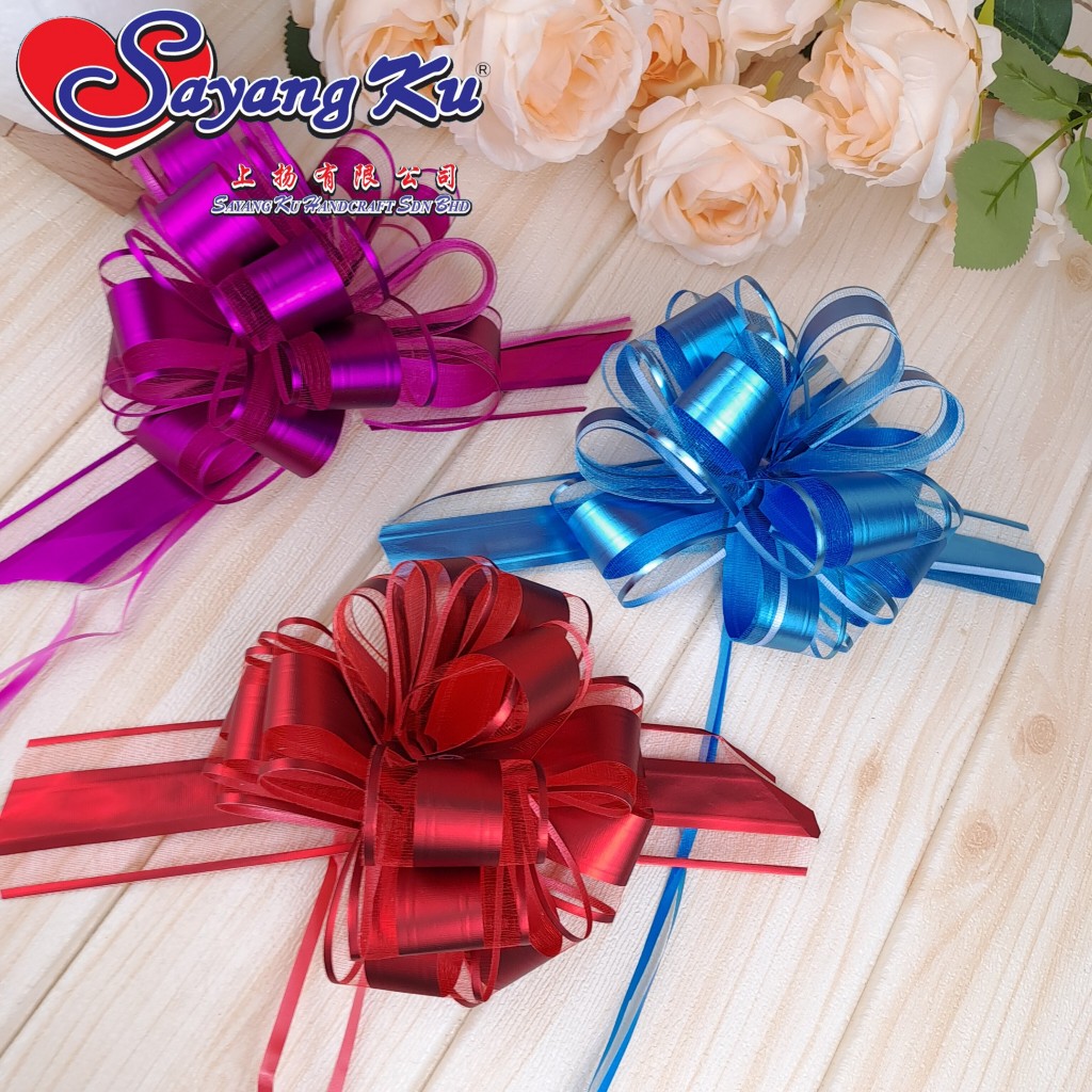 Ribbon Tarik / Bunga Ribbon tarik untuk kereta / Ribbon tarik 50mm dan ...