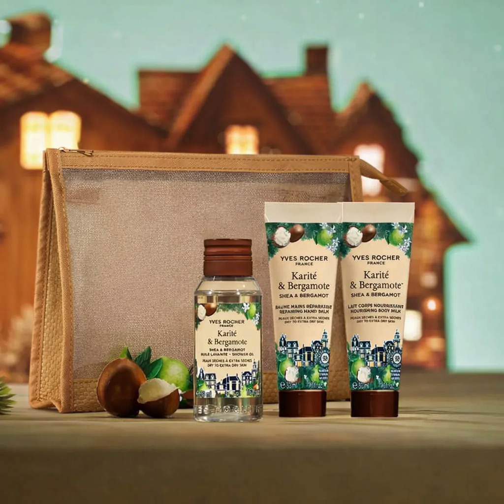 Yves Rocher Limited Edition Shea & Bergamot 3 Trial Products Kit in ...