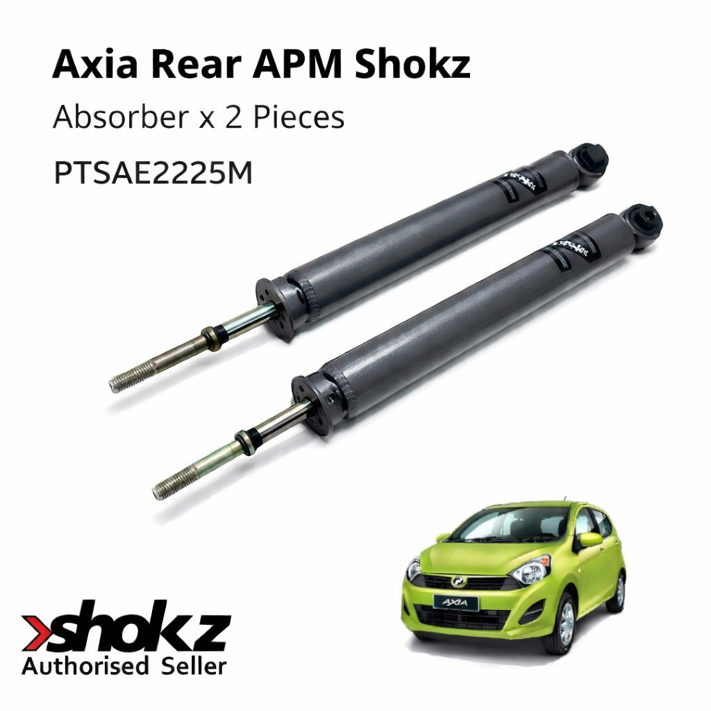 PERODUA AXIA, BEZZA REAR APM SHOKZ ABSORBER SET PTSAE2225M (REAR X 2 ...